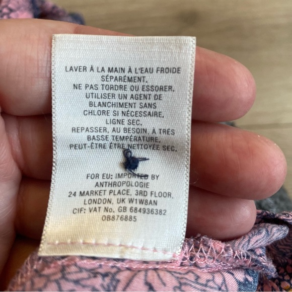 Anthropologie 52 Conversations Colloquial Blouse fairy castle print mystical 4 - Picture 11 of 12